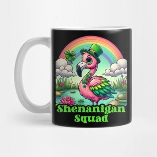 Flamingo St Patricks Lover Shamrock Lucky Ireland Mug